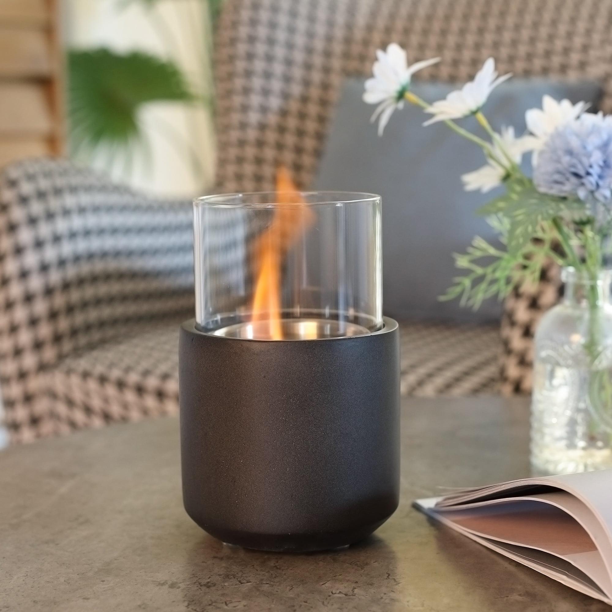 Dark Grey Concrete Tabletop Ethanol Fire Bowl