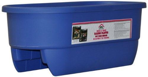 HOME DEK DEKOR DUAL-BLUE Dual Rail Planter