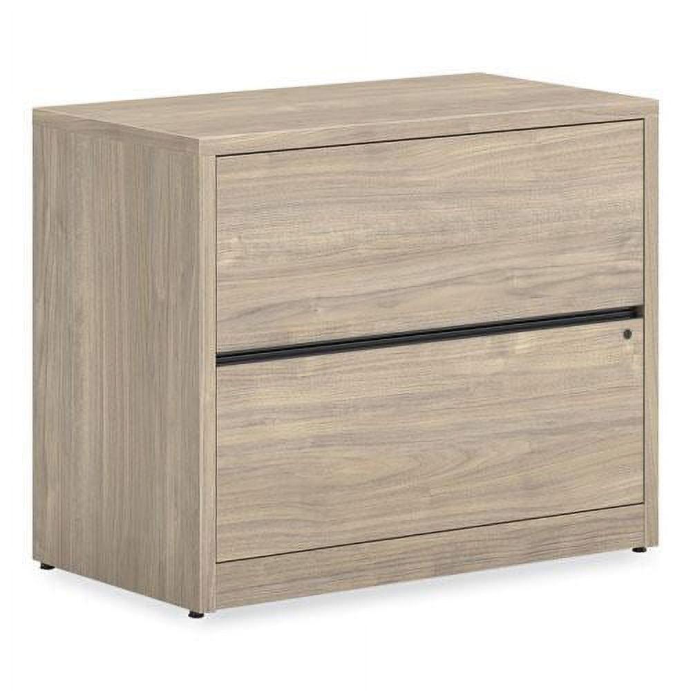 Kingswood Walnut 2-Drawer Mobile Lateral File Cabinet