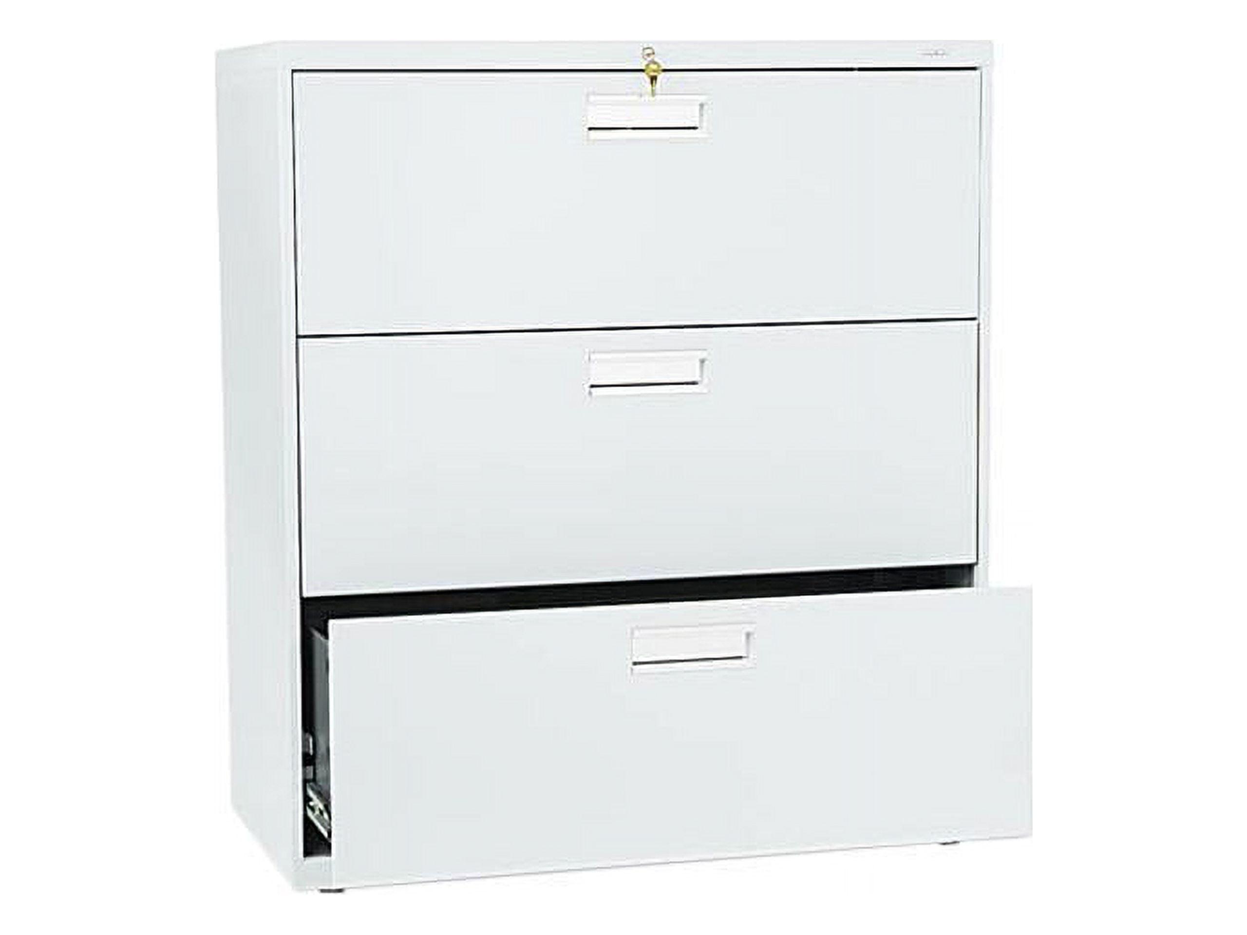 Light Gray 3-Drawer Lockable Lateral Filing Cabinet