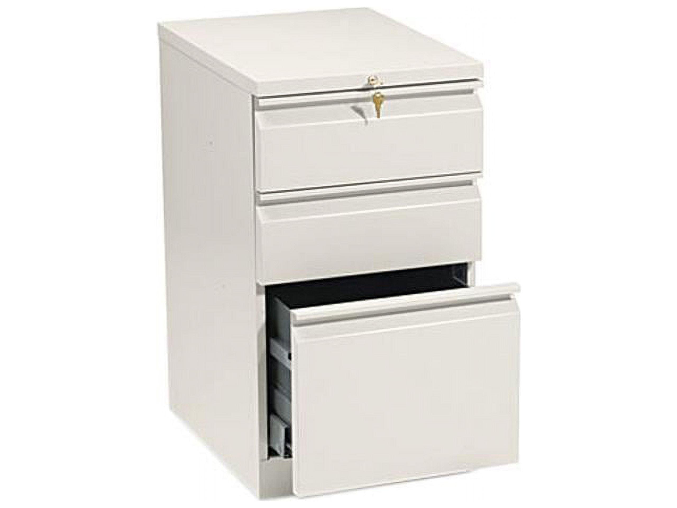 Putty Steel 3-Drawer Lockable Mobile Pedestal File