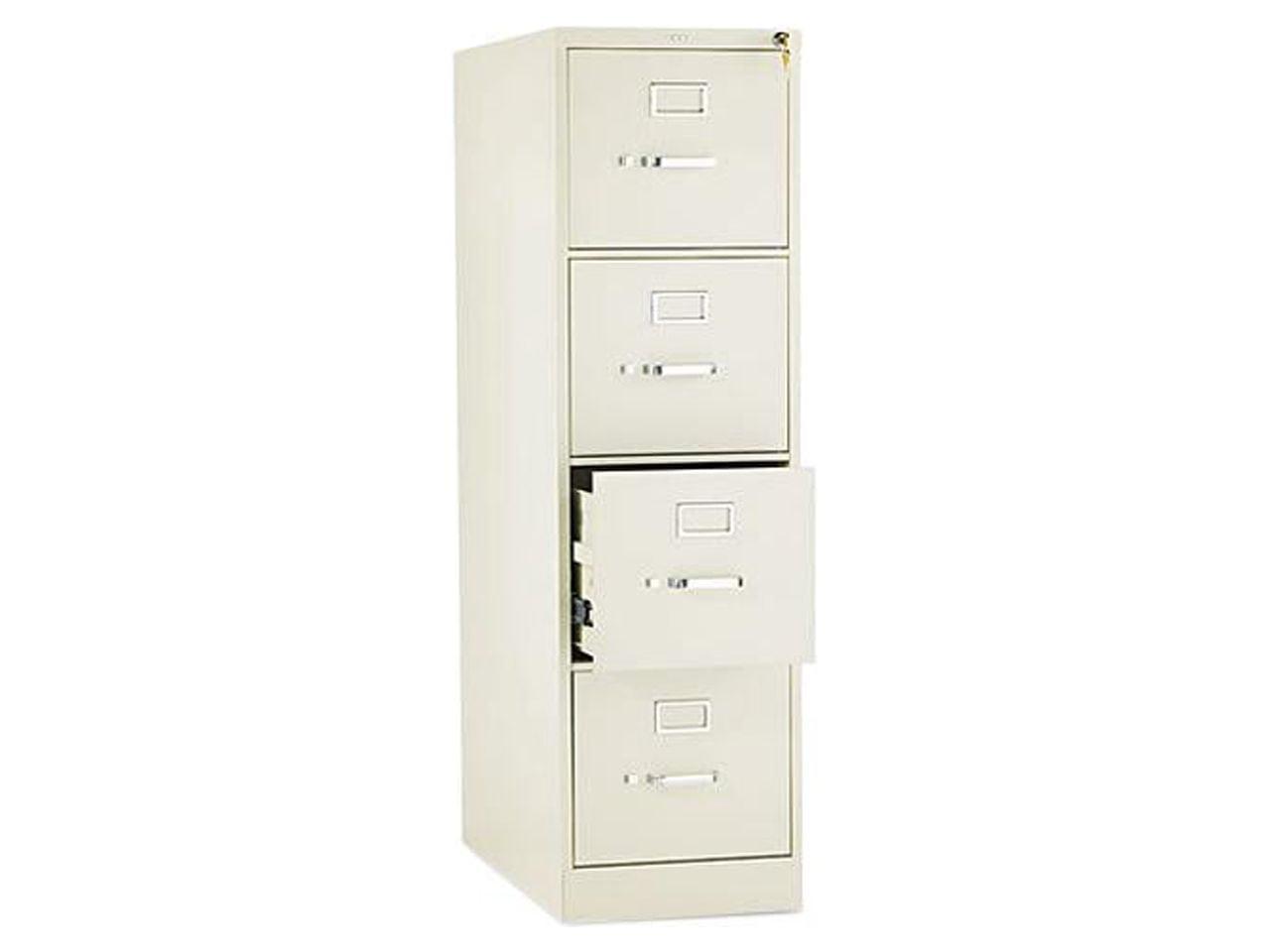 Putty Metal 4-Drawer Vertical Lockable Filing Cabinet