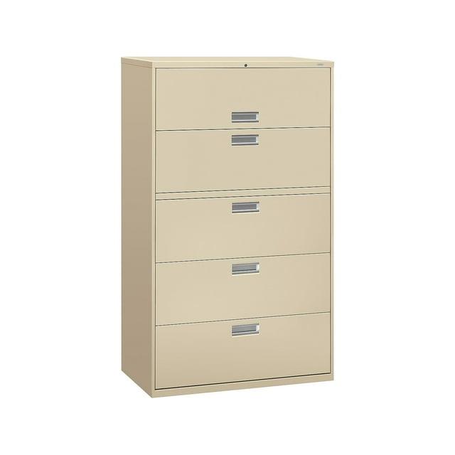 HON H695.L.L Brigade 600 Series 42 in. x 18 in. x 64.25 in. 4 Legal/Letter-Size File Drawers Lateral File - Putty
