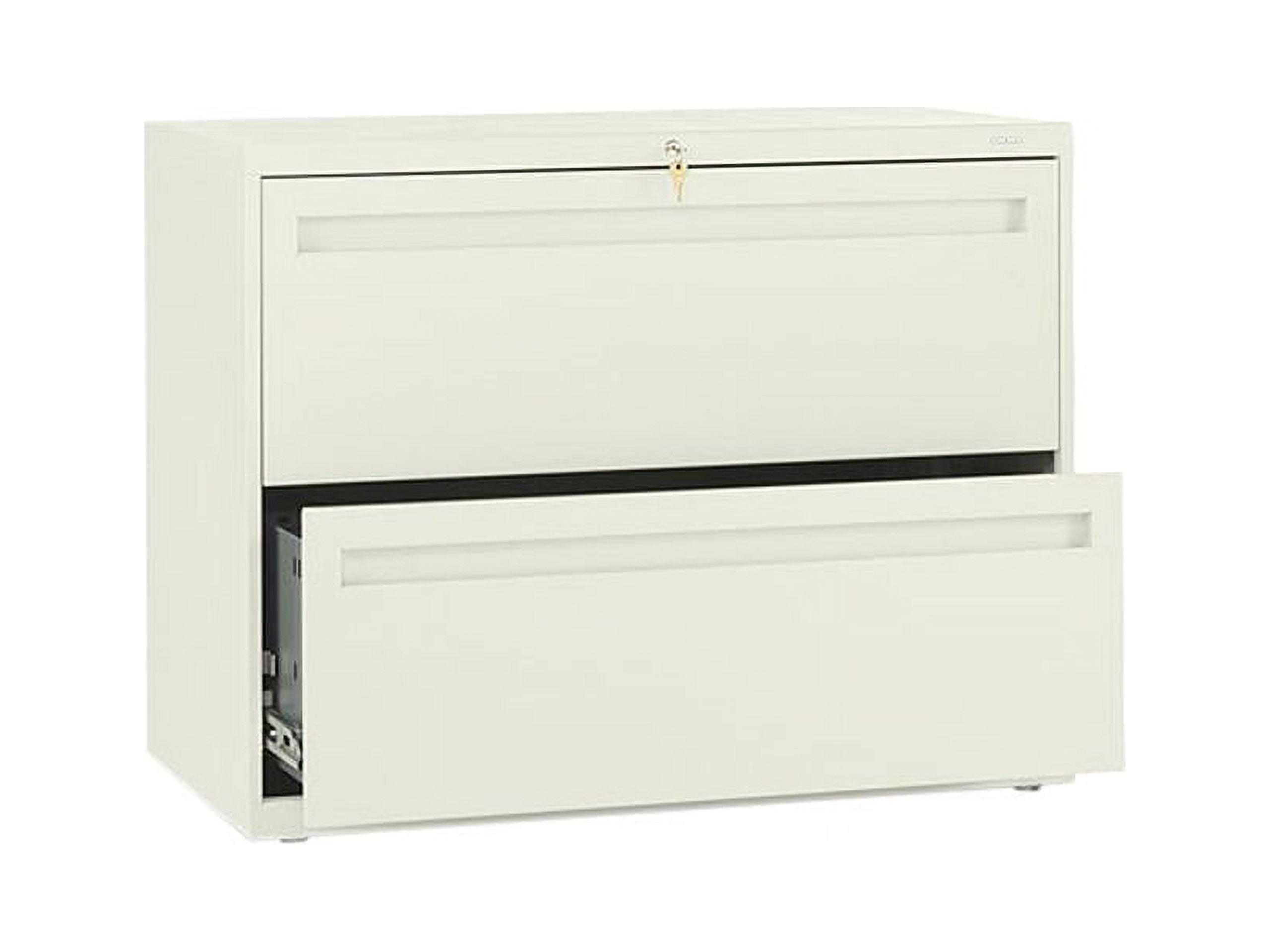 Putty Steel 2-Drawer Lockable Lateral Filing Cabinet