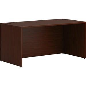 Traditional Mahogany 59.8'' Rectangular Desk with Woodgrain Laminate