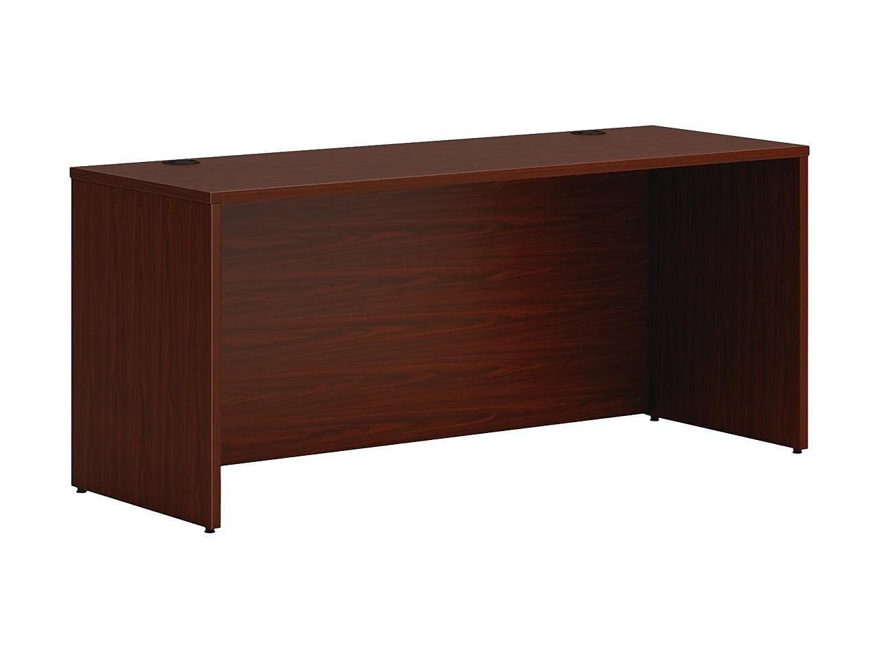 Traditional Mahogany 66" Wood Credenza with Filing Cabinet