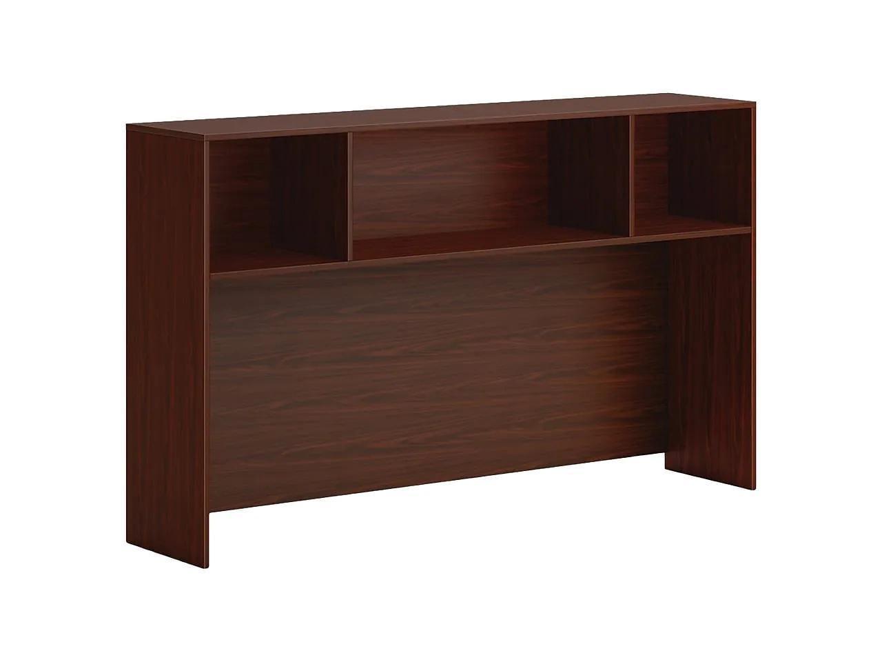 HON Mod 66" Mahogany Laminate Office Desk Hutch