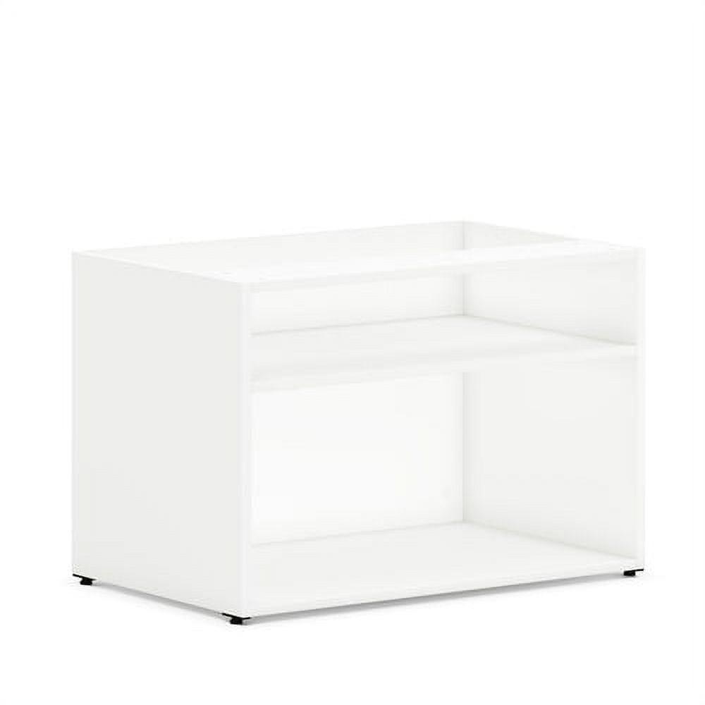 Mod Simply White Laminate Low Storage Credenza