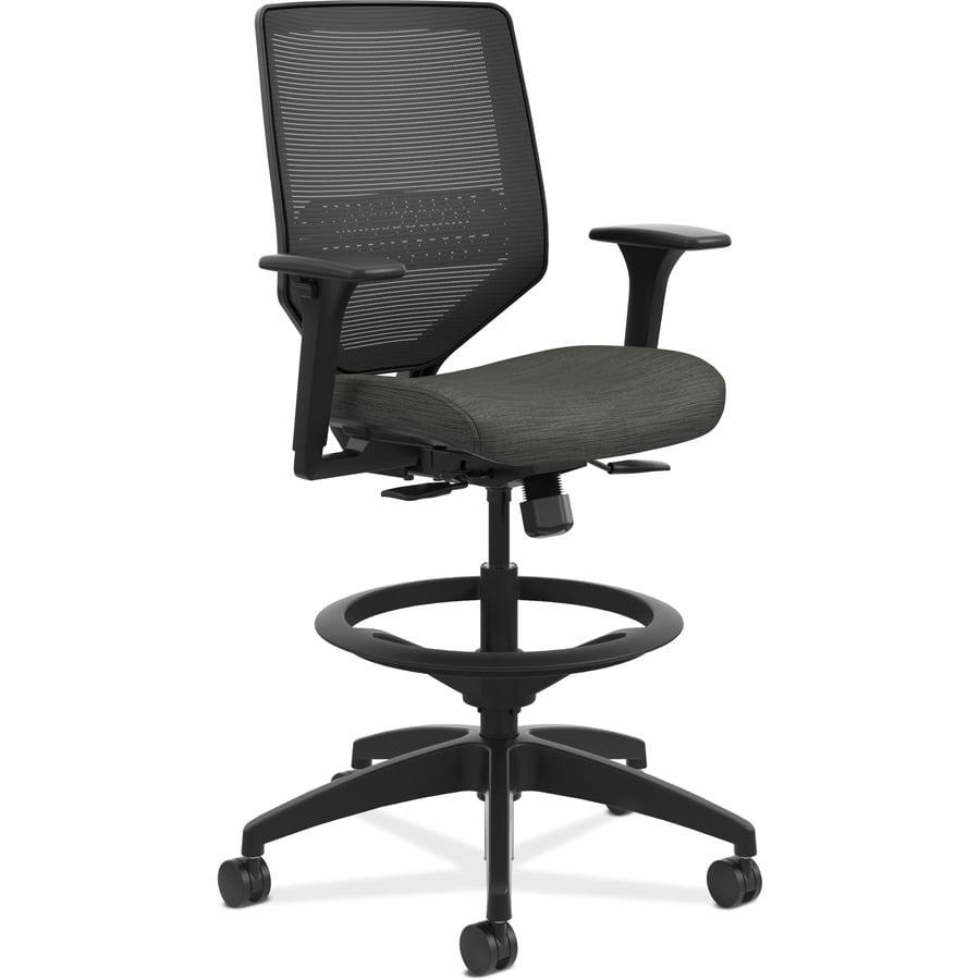 Harmony Black Mesh Adjustable Task Chair with Lumbar Support