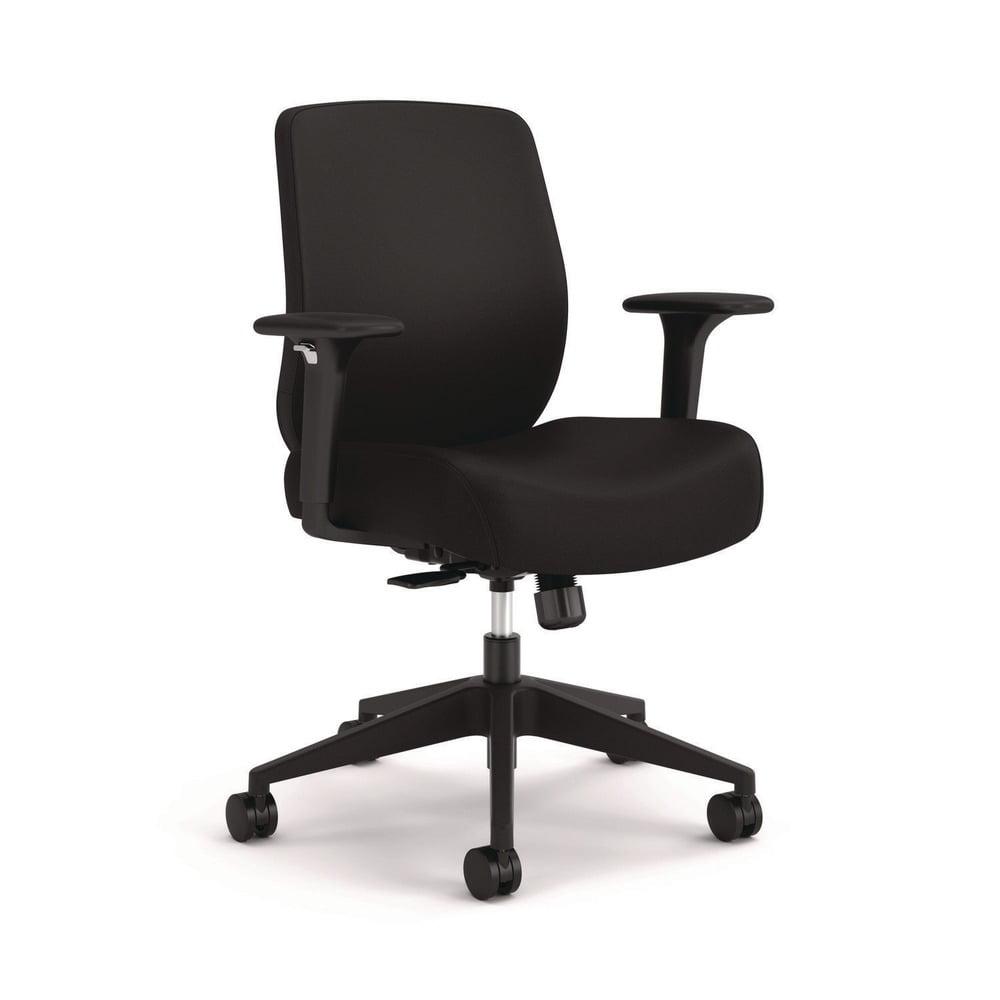 HON Altern Upholstered Low-Back Task Chair, 16.5 to 19.56 Seat Height, Black Seat, Black Back, Black Base