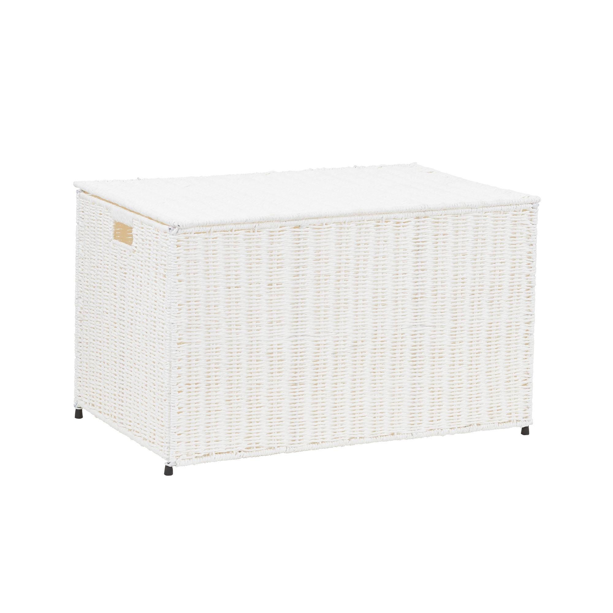 Household Essentials Woven Wicker Storage Chest