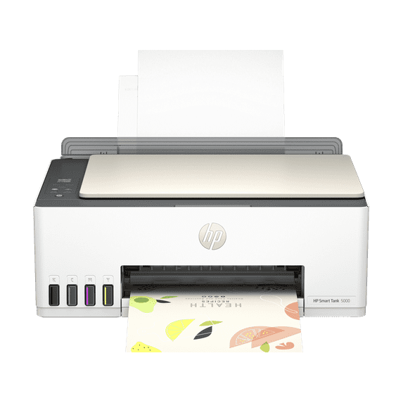 HP Inc. Smart Tank 5000/5100 All-in-One Inkjet Printer, Mobile Print, Copy, Scan Up