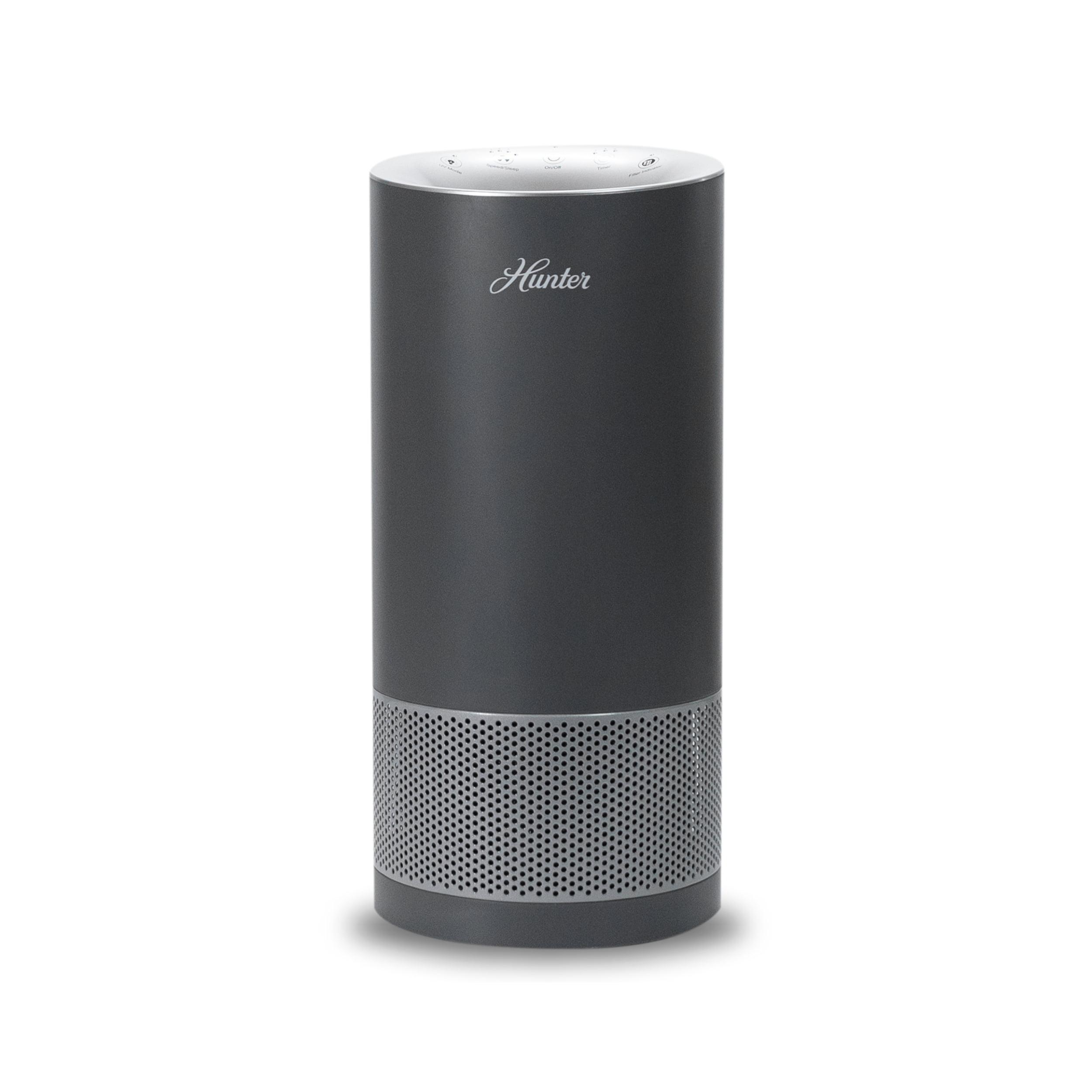 Hunter HP450UV Round Air Purifiers for Home, True HEPA Air Purifier Tower for Pets, Odors, Allergens, Smoke, Dust, VOC's. HEPA Air Purifiers for