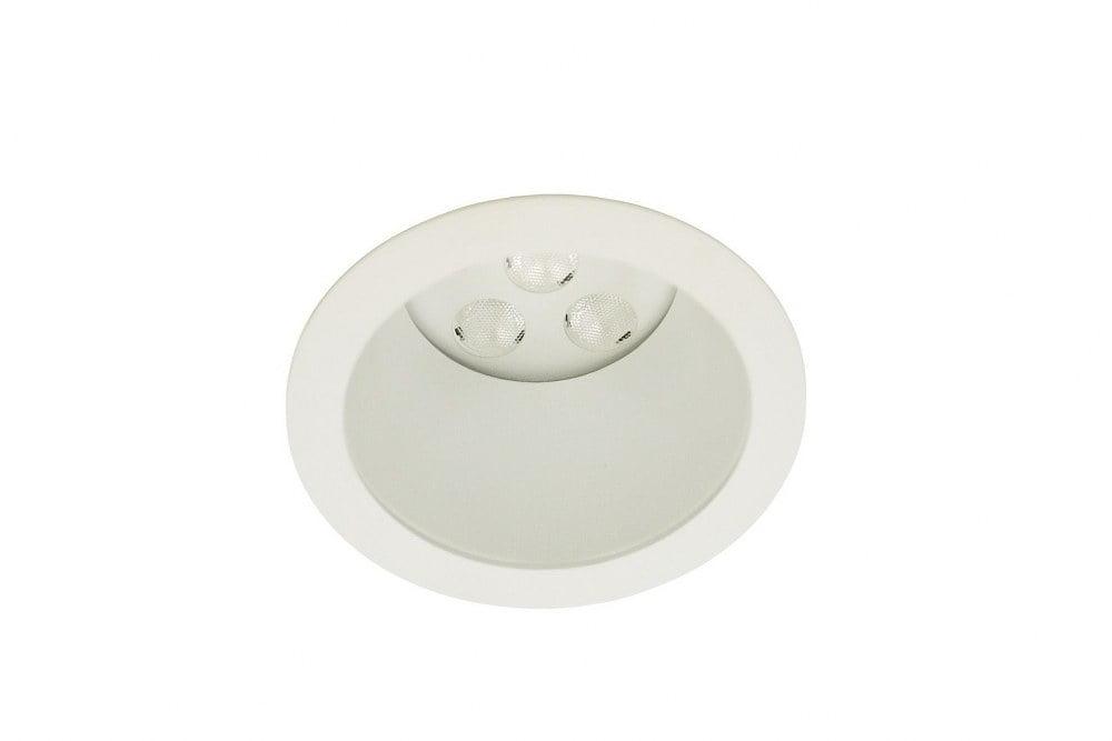 Sleek Aluminum 4.63'' White LED Recessed Trim for Indoor/Outdoor