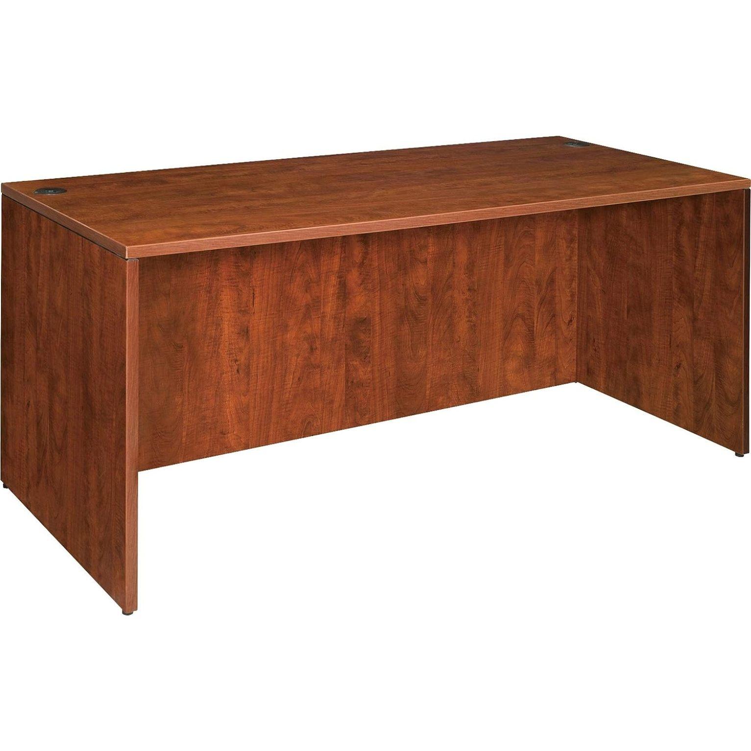 Essentials Cherry Laminate Rectangular Office Desk, 72"x36"