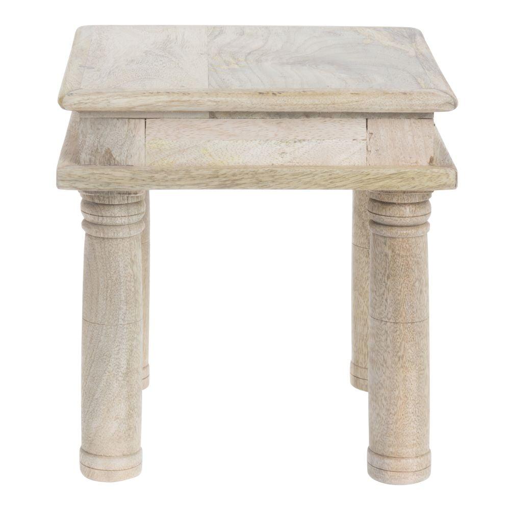 HUBERT Display Riser Square Mango Wood Table Riser - 8 2/3"L x 8 2/3"W x 9"H
