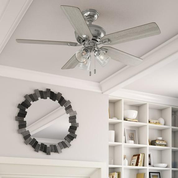 52" Rosner 5 - Blade Ceiling Fan With Lights and Pull Chains