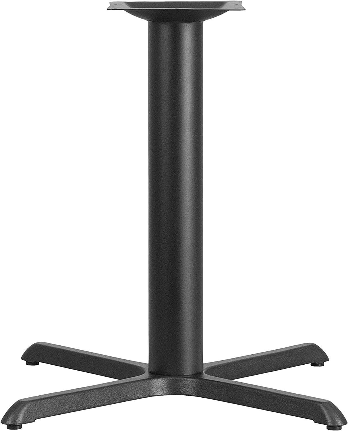 Beverly 22" x 22" Restaurant Table X-Base with 3" Dia. Table Height Column