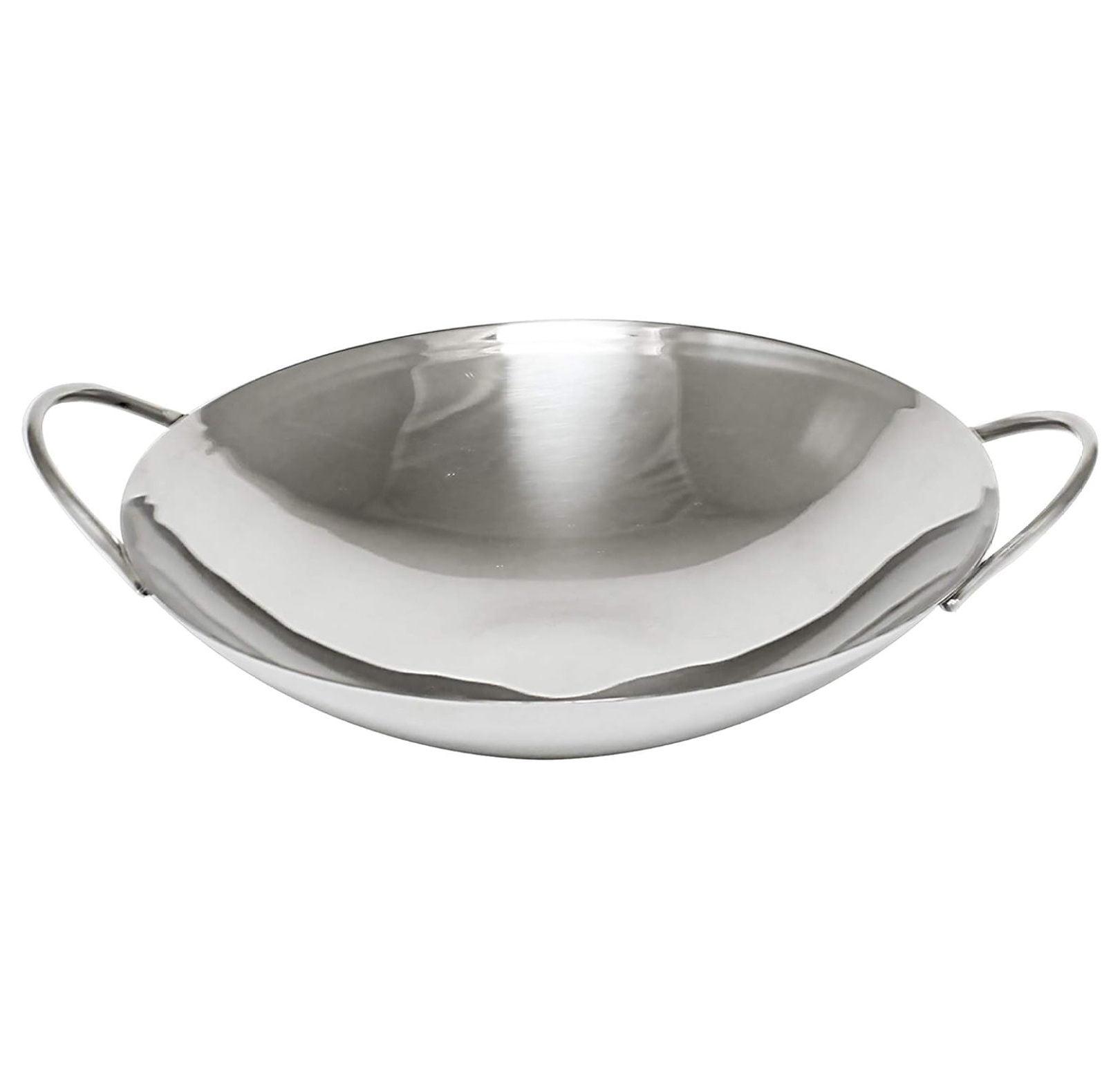 HYYYYH Stainless Steel Wok, 8-Inch