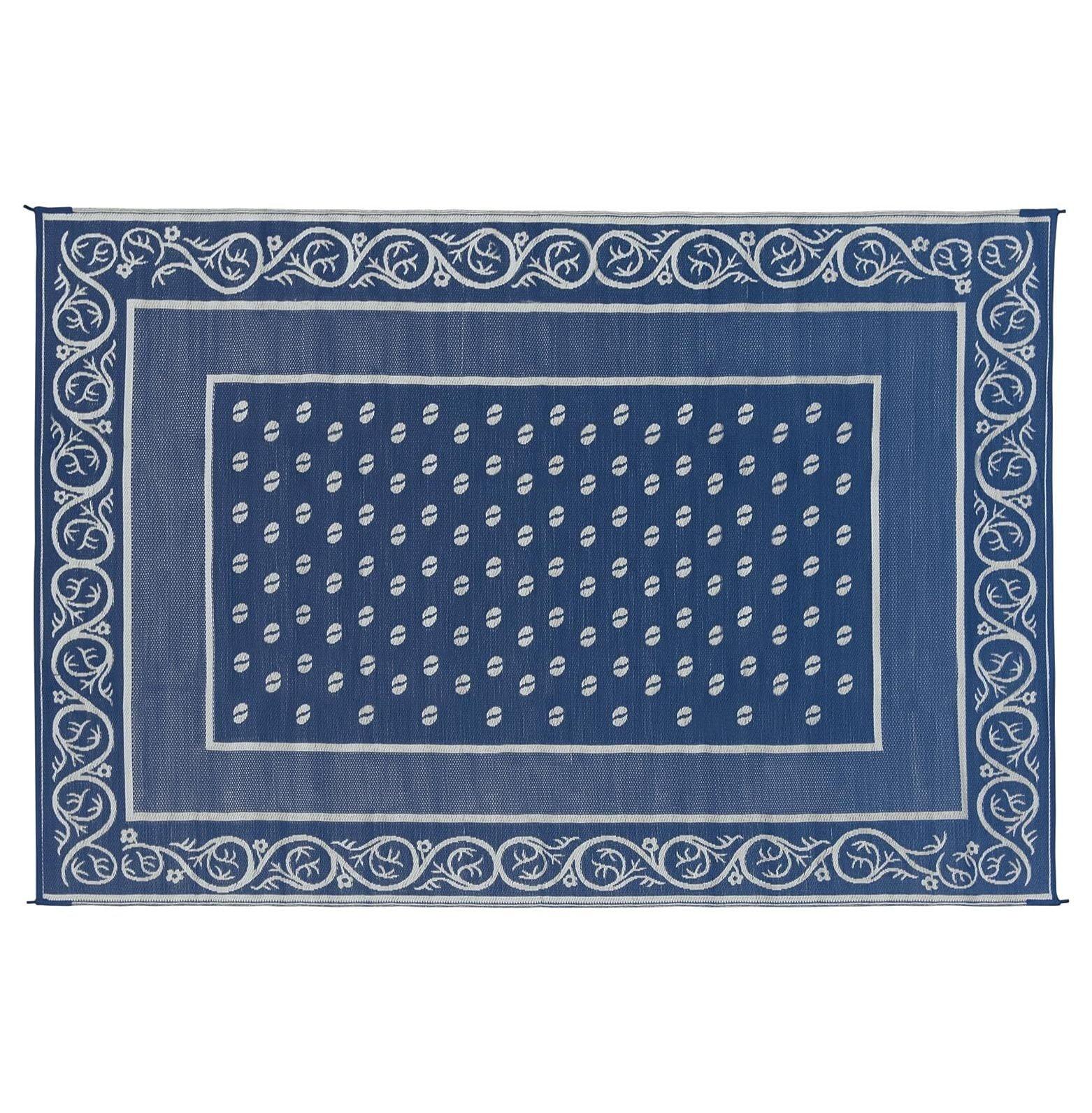 Blue 6x9 Reversible Outdoor Patio Mat