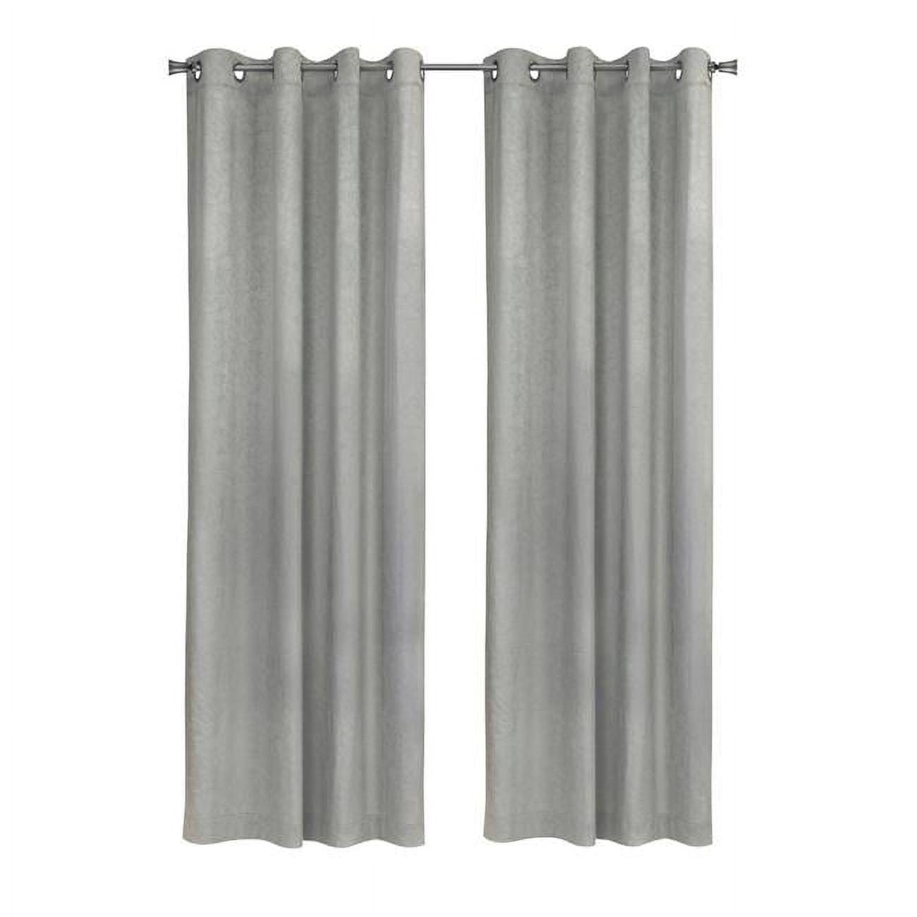 Habitat Bristol Room Darkening UV Protecion Grommet Curtain Panel for Windows Grey