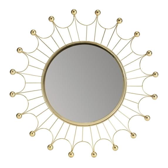 Habitat Evander Gold Bulb Wall Mirror
