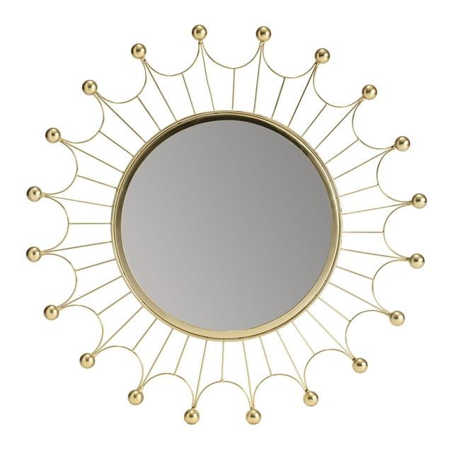 Habitat Evander Gold Bulb Wall Mirror