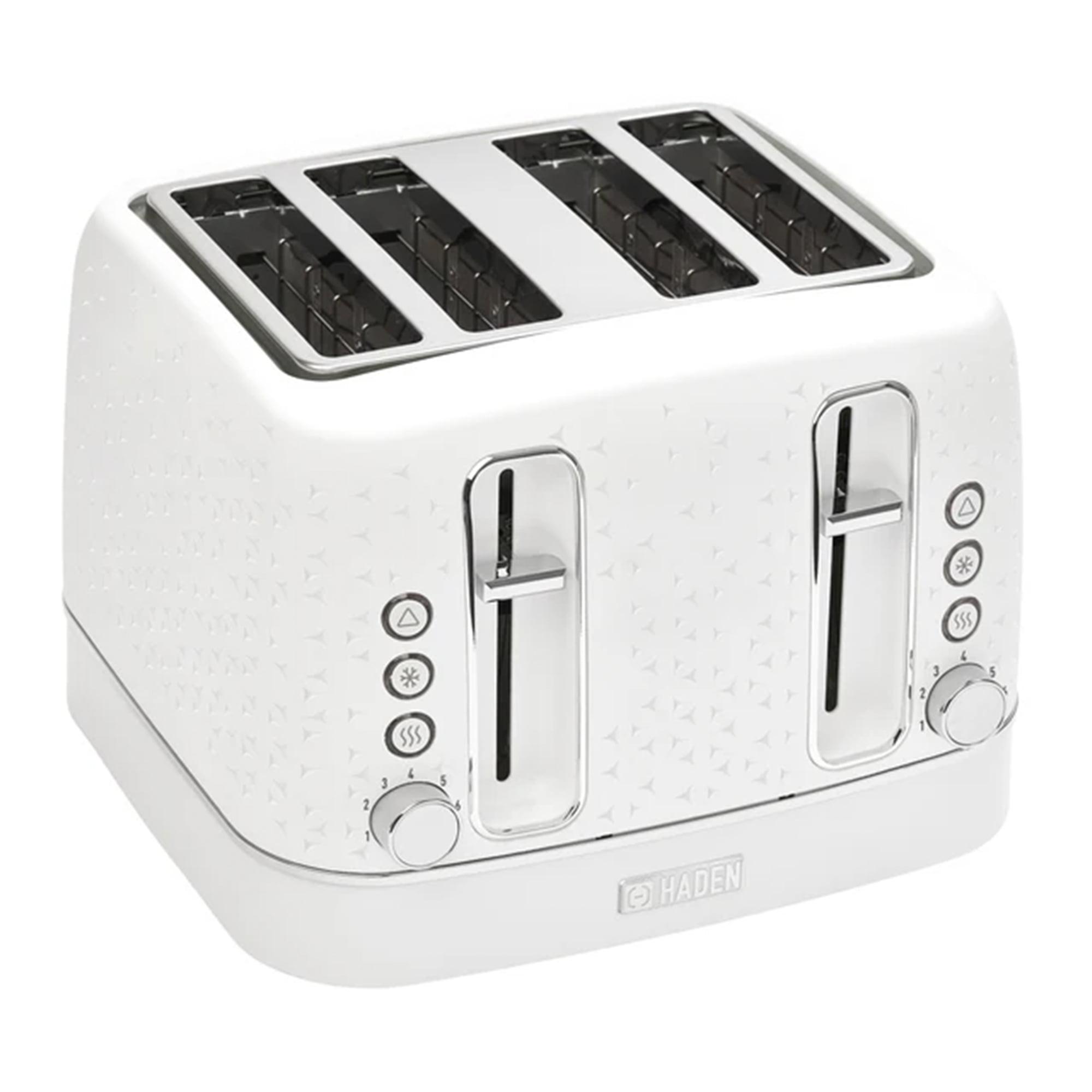 HADEN Starbeck White 4-Slice Toaster
