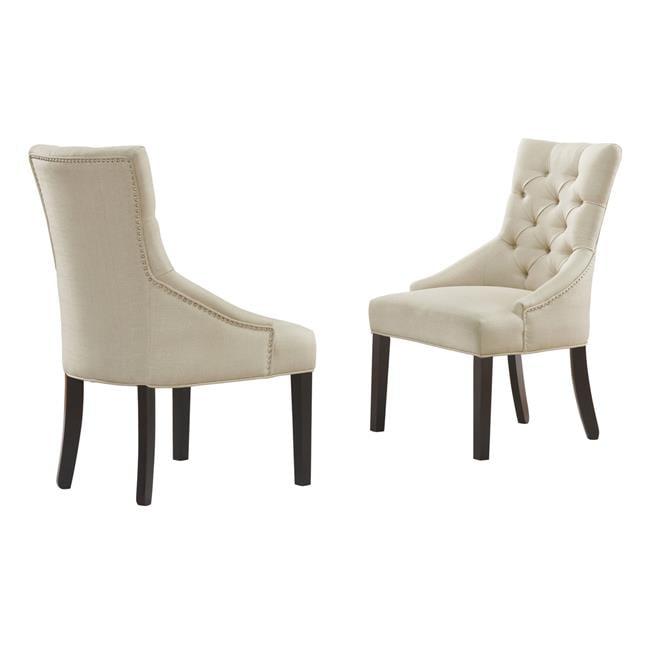 Set of 2 Haeys Tufted Upholstered Dining Armless Chairs - Alaterre Furniture