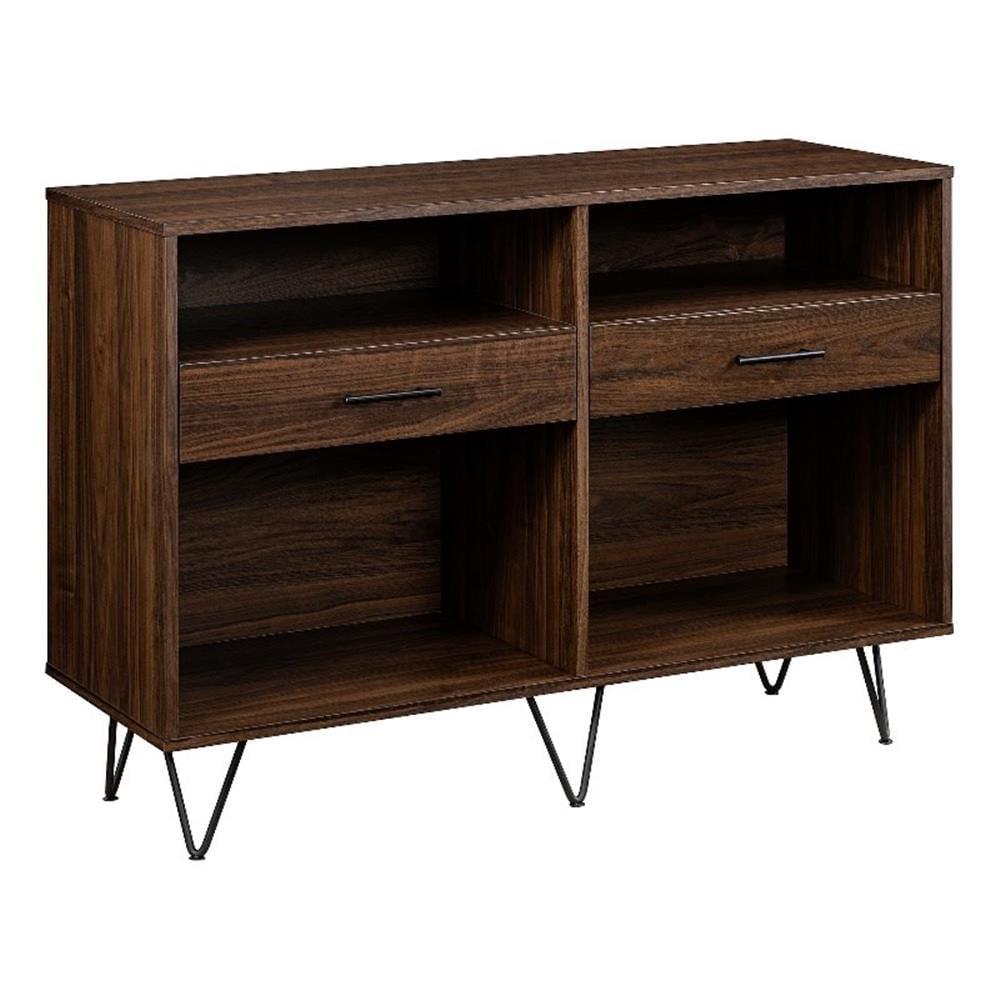 Pemberly Row Hairpin Leg 2 Drawer Wood Entry Console - Dark Walnut