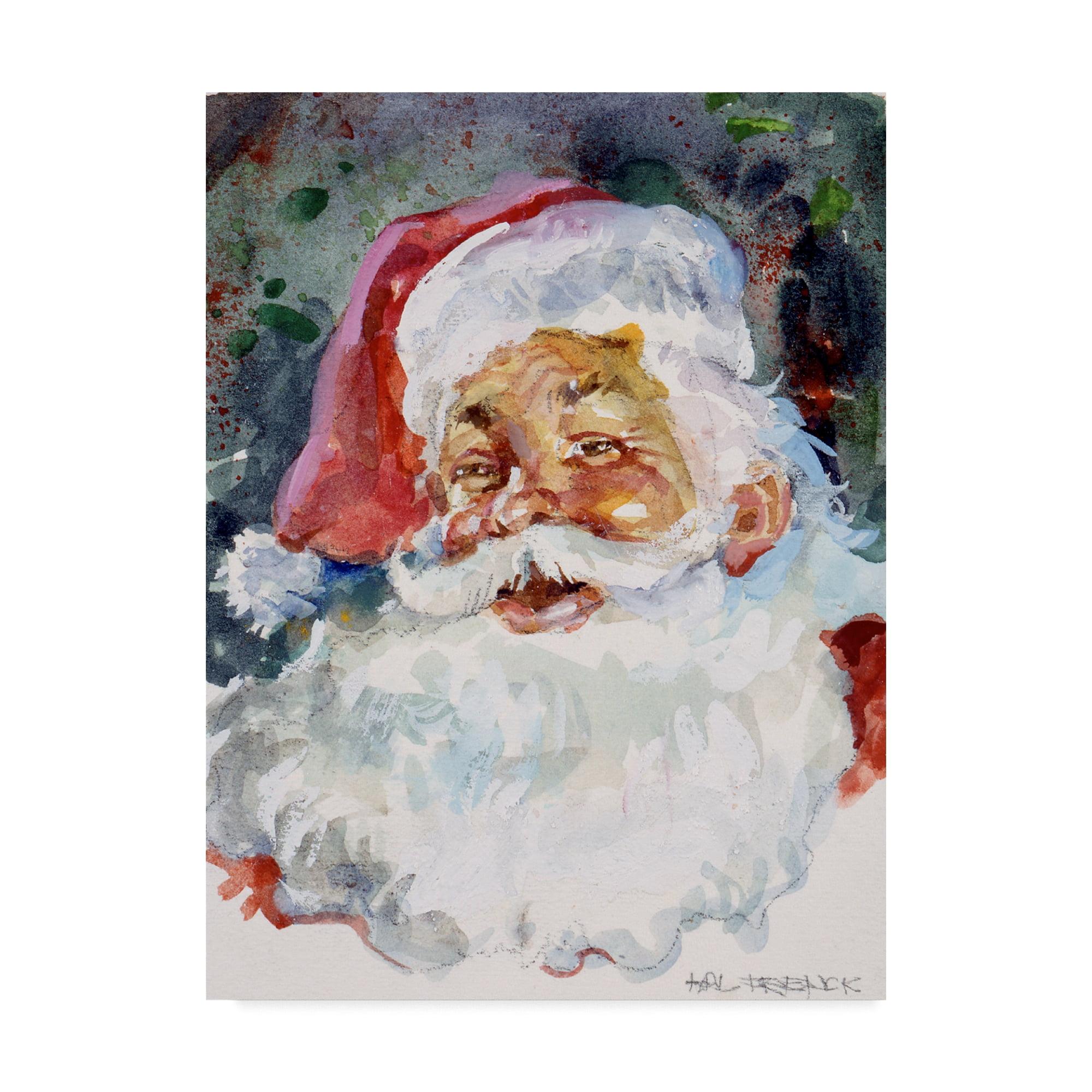 Trademark Fine Art Hal Frenck " Santa Face " by Hal Frenck