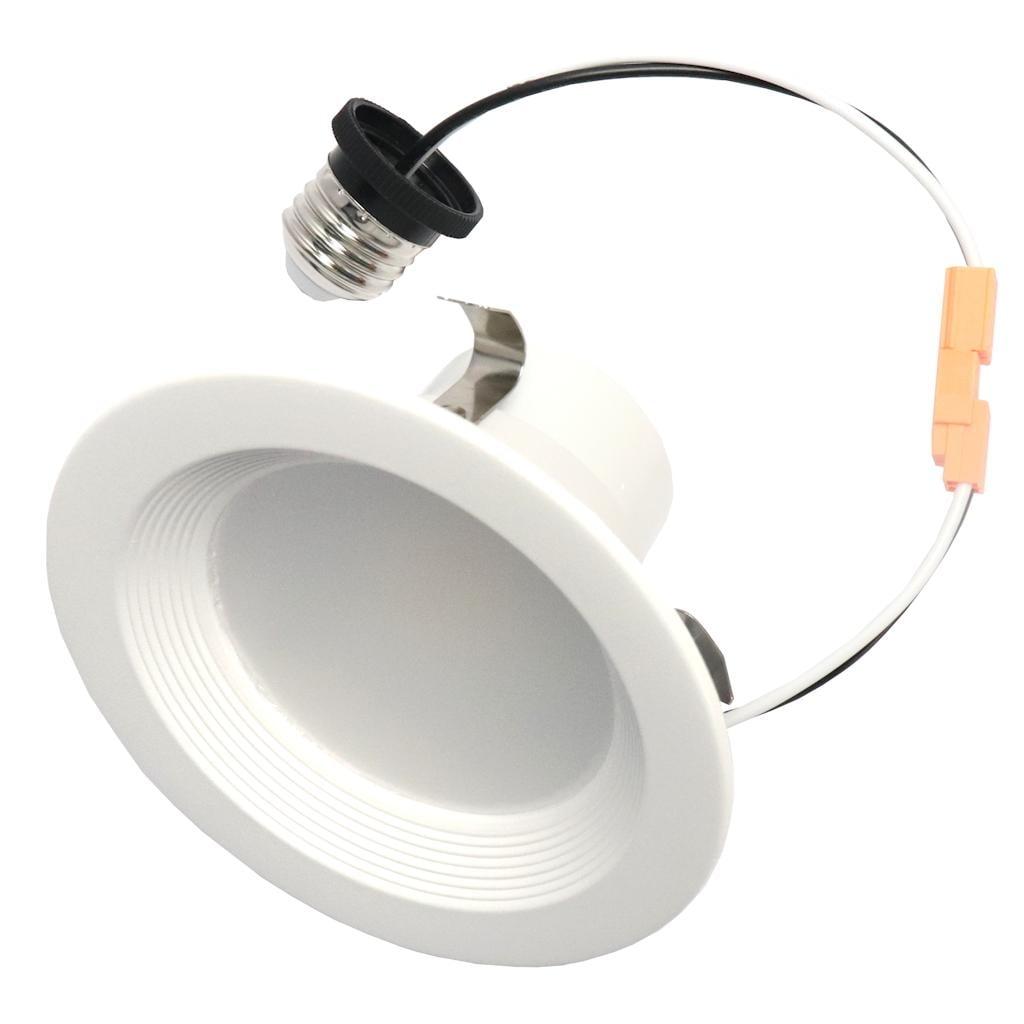 White Aluminum 4" Dimmable LED Retrofit Downlight