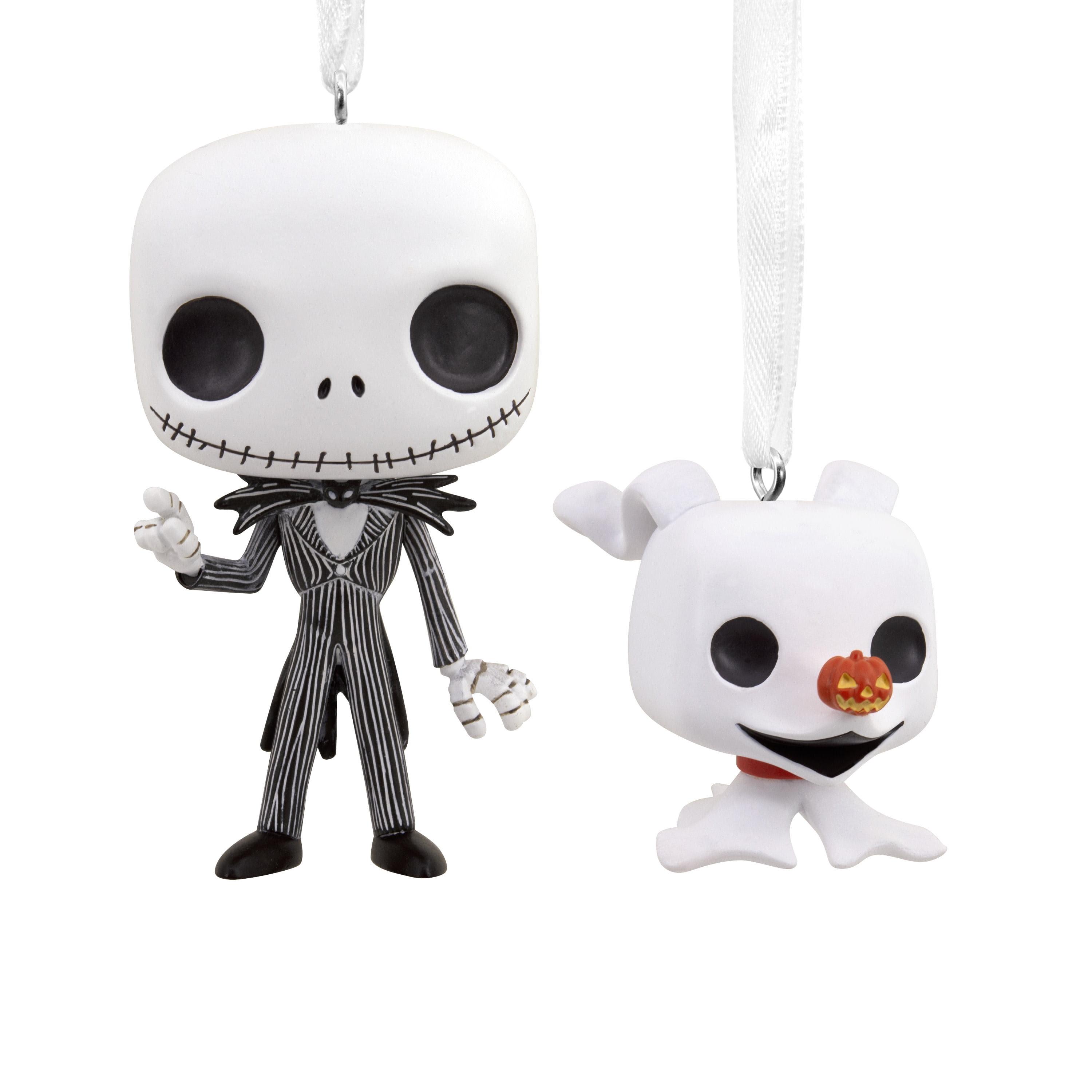 Nightmare Before Christmas Jack and Zero Resin Ornaments