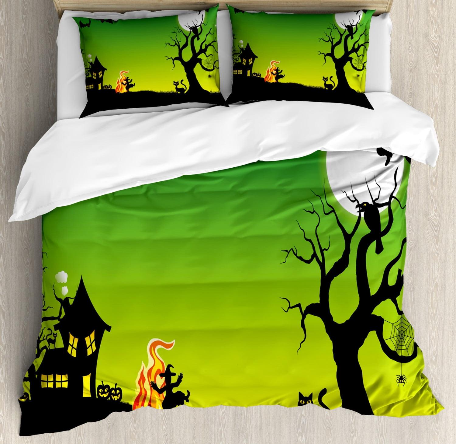 Ambesonne Halloween Modern & Contemporary Duvet Cover Set