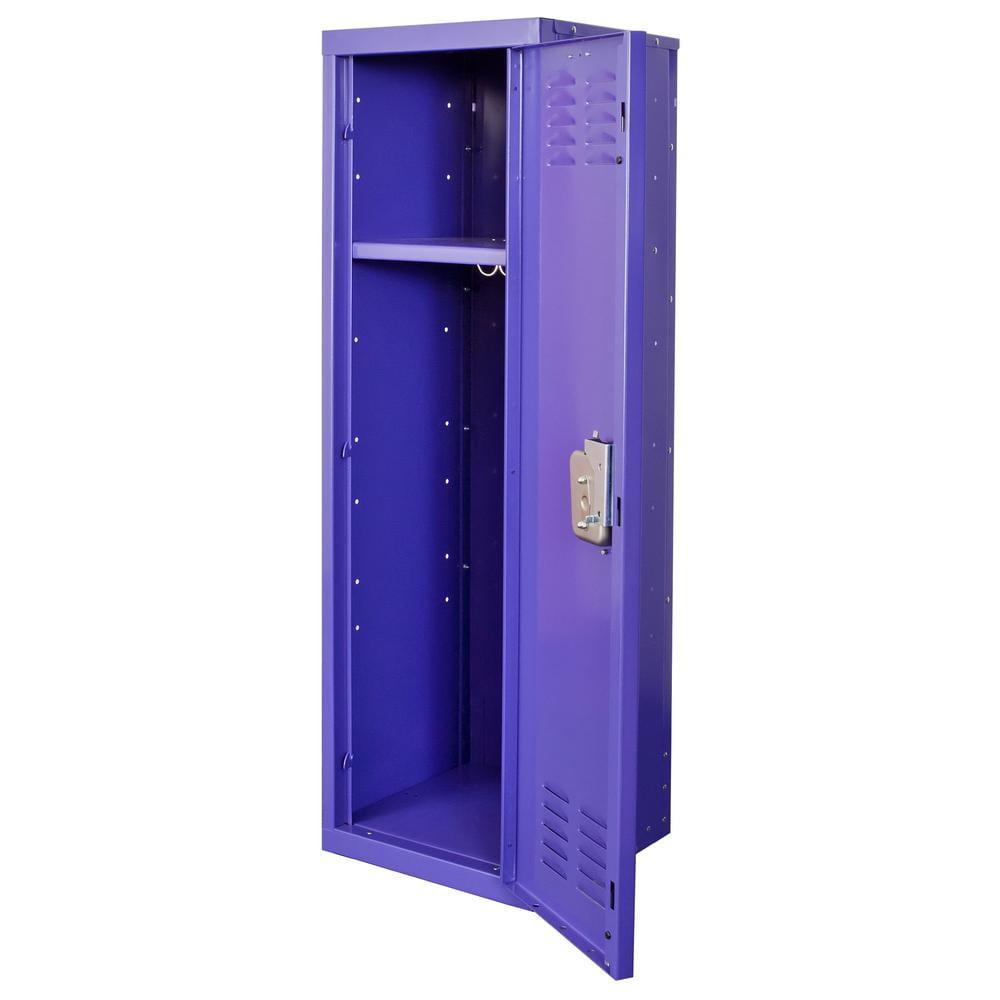 Pep Rally Purple Steel Single Tier Lockable Locker