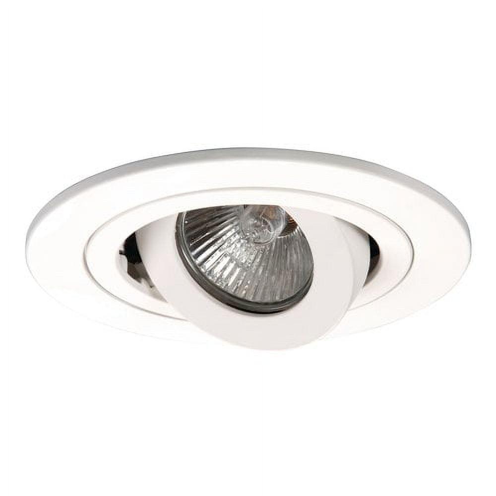 White Aluminum 4-Inch Adjustable Recessed Trim Light