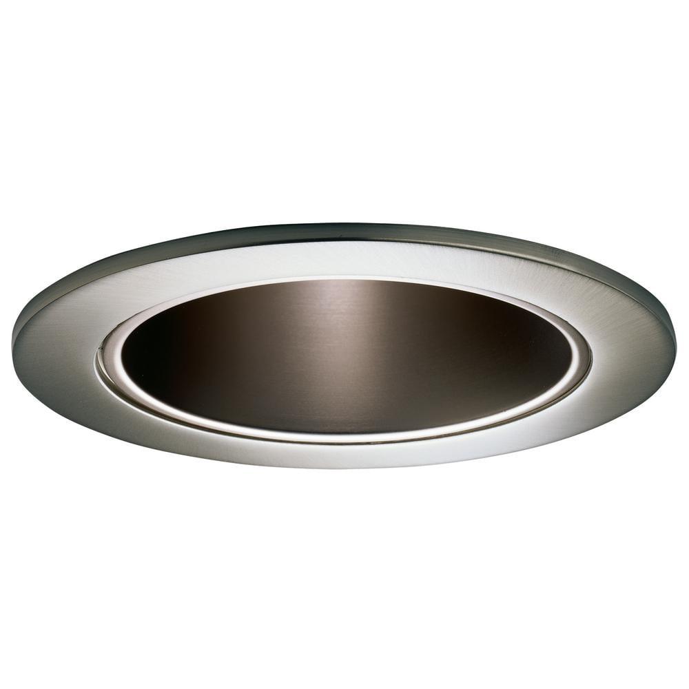 Halo 4'' Satin Nickel Baffle Recessed Trim