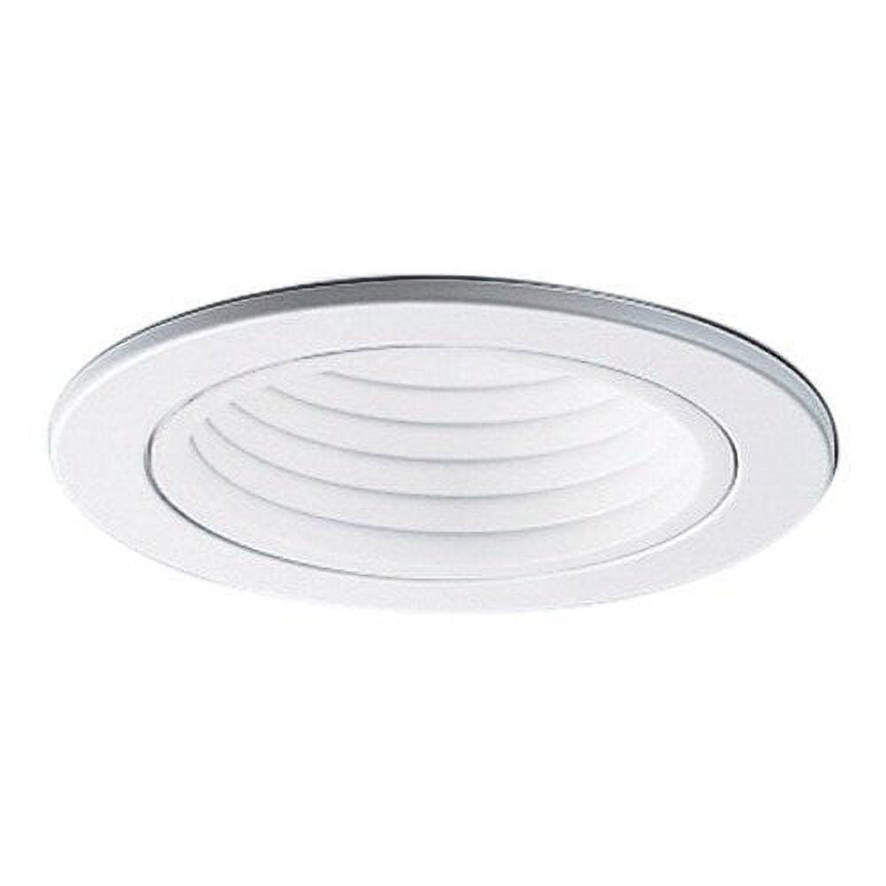 Halo 4001WB 4 Inch White Step Baffle Trim Round White