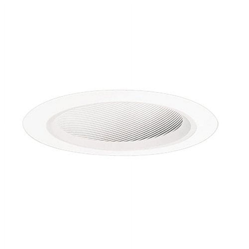 Halo 498W, 6" Trim Baffle - Slope Ceiling Trim White Trim with White Coilex Baffle