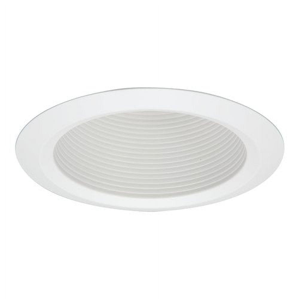 White 5-Inch Aluminum Recessed Baffle Trim