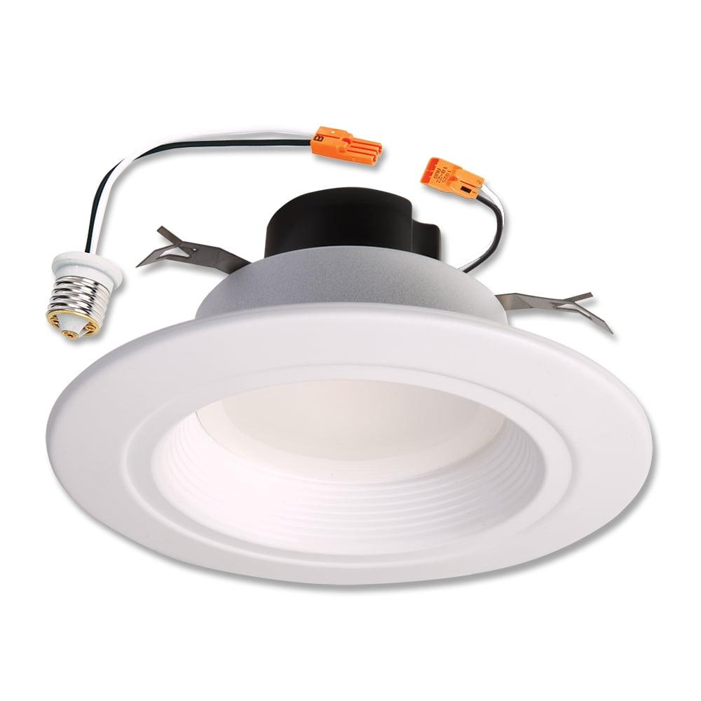 White 5"/6" LED Retrofit Baffle-Trim Recessed Downlight