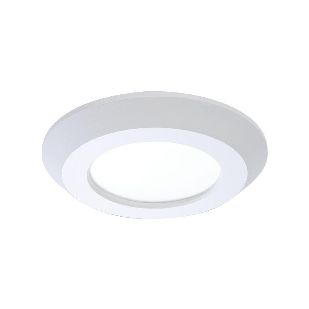 Contemporary White Aluminum 4" LED Surface Mount Downlight - Energy Star
