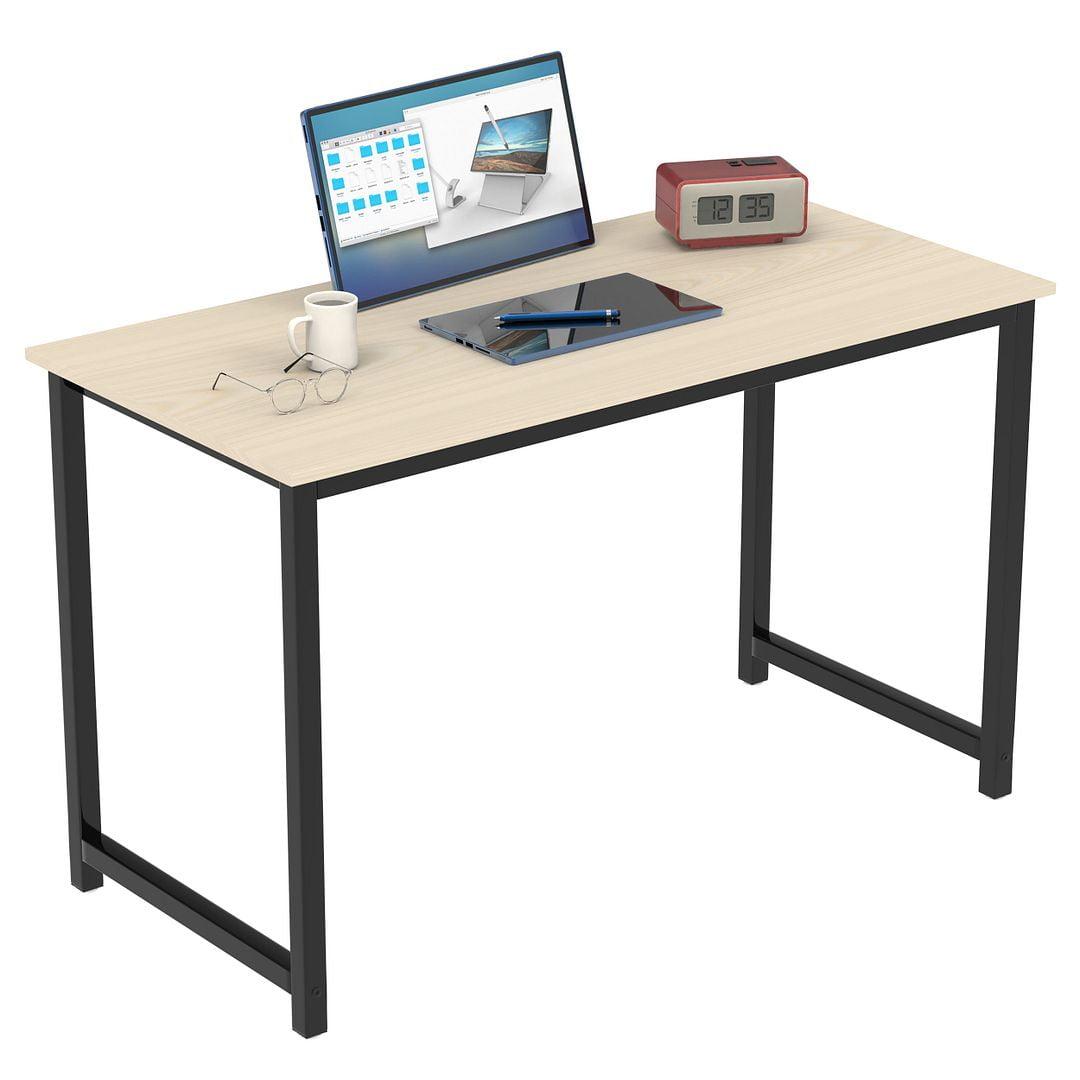 Walnut and Black Foldable Gaming Computer Desk 47"