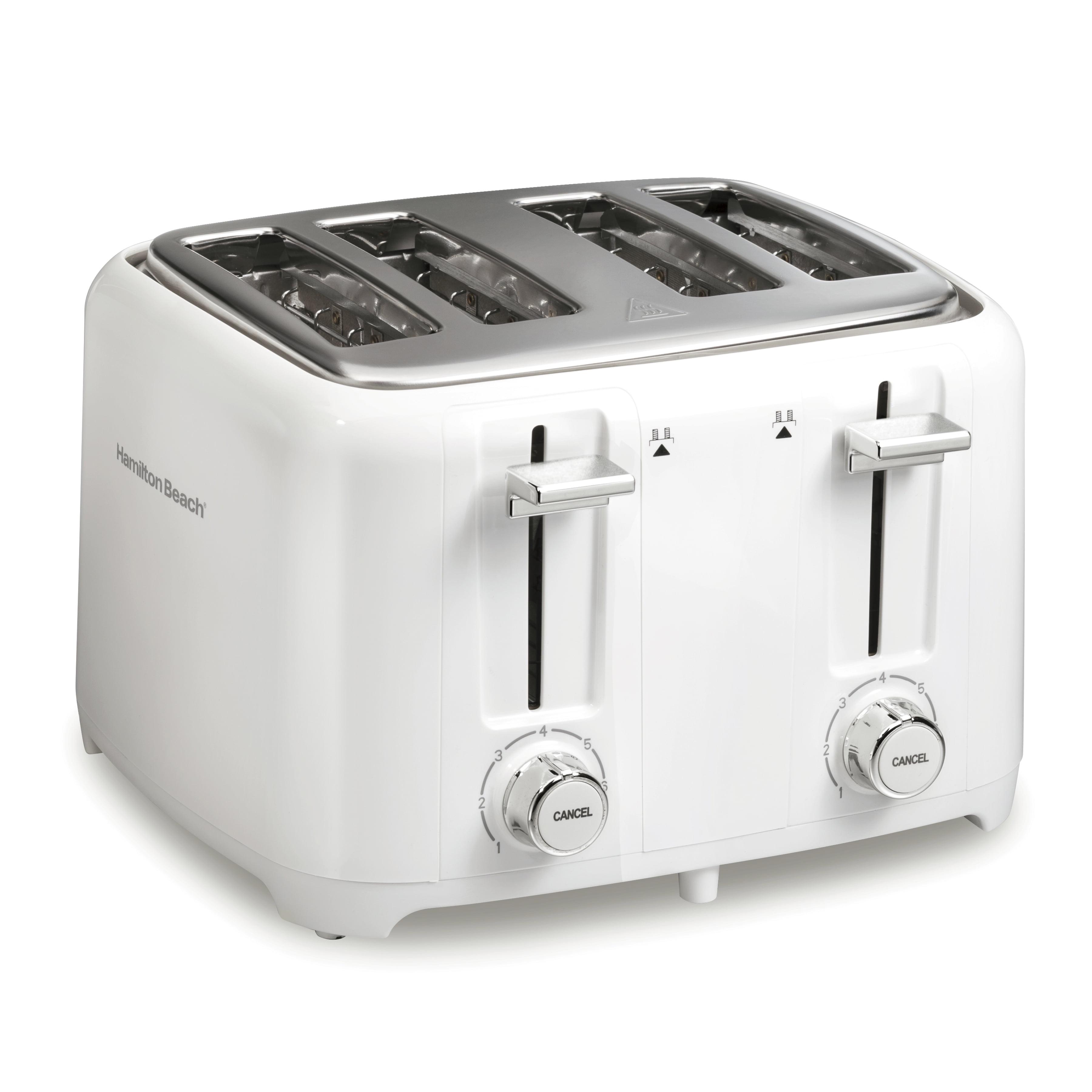 Hamilton Beach 4 Slice Toaster, High Lift, White, 24218