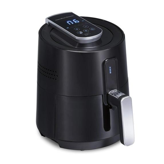 Hamilton Beach Air Fryer Oven 3.7 Quarts, Digital with 6 Presets, Easy to Clean Nonstick Basket, Black 35050
