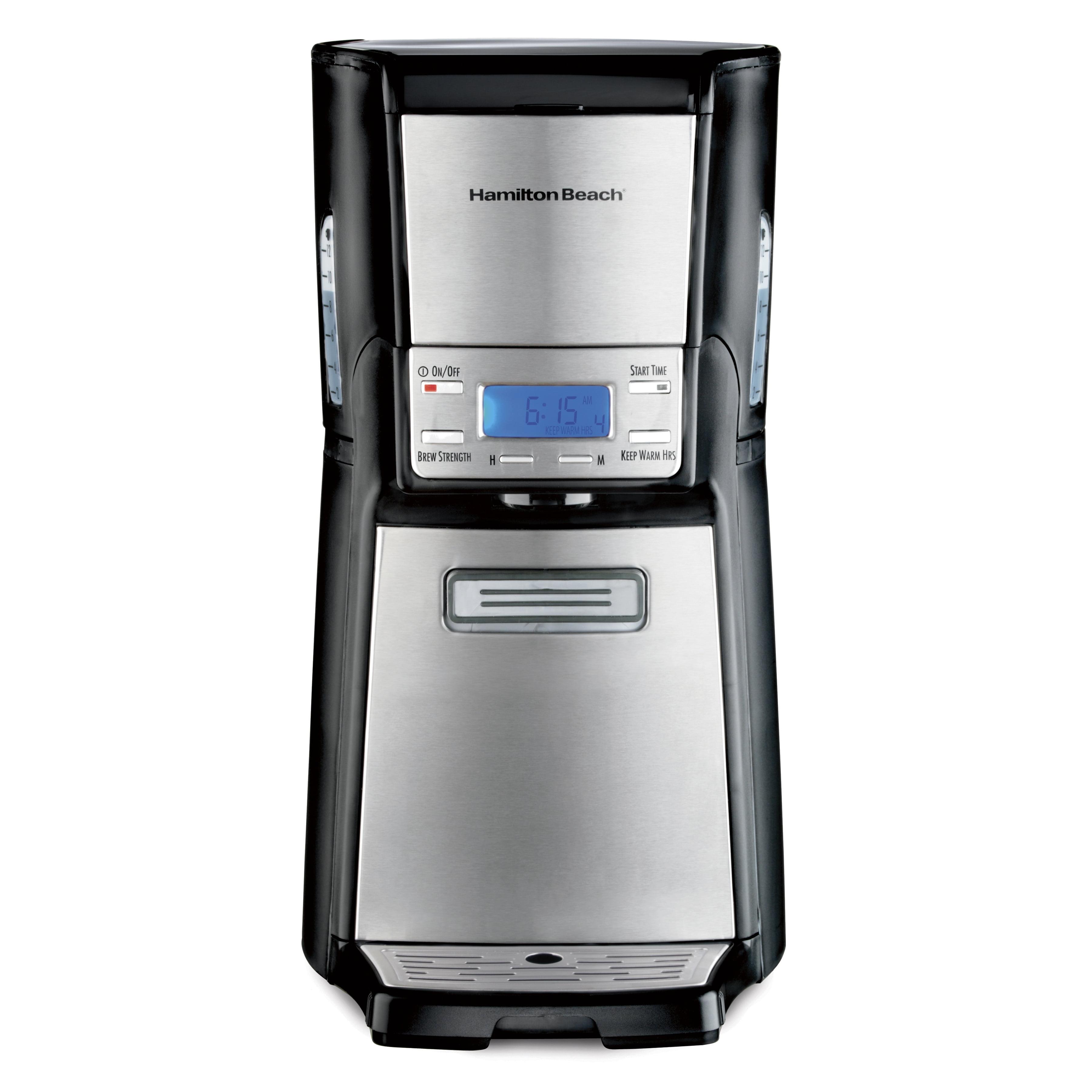 Hamilton Beach Black Stainless Steel 12-Cup Programmable Coffee Maker