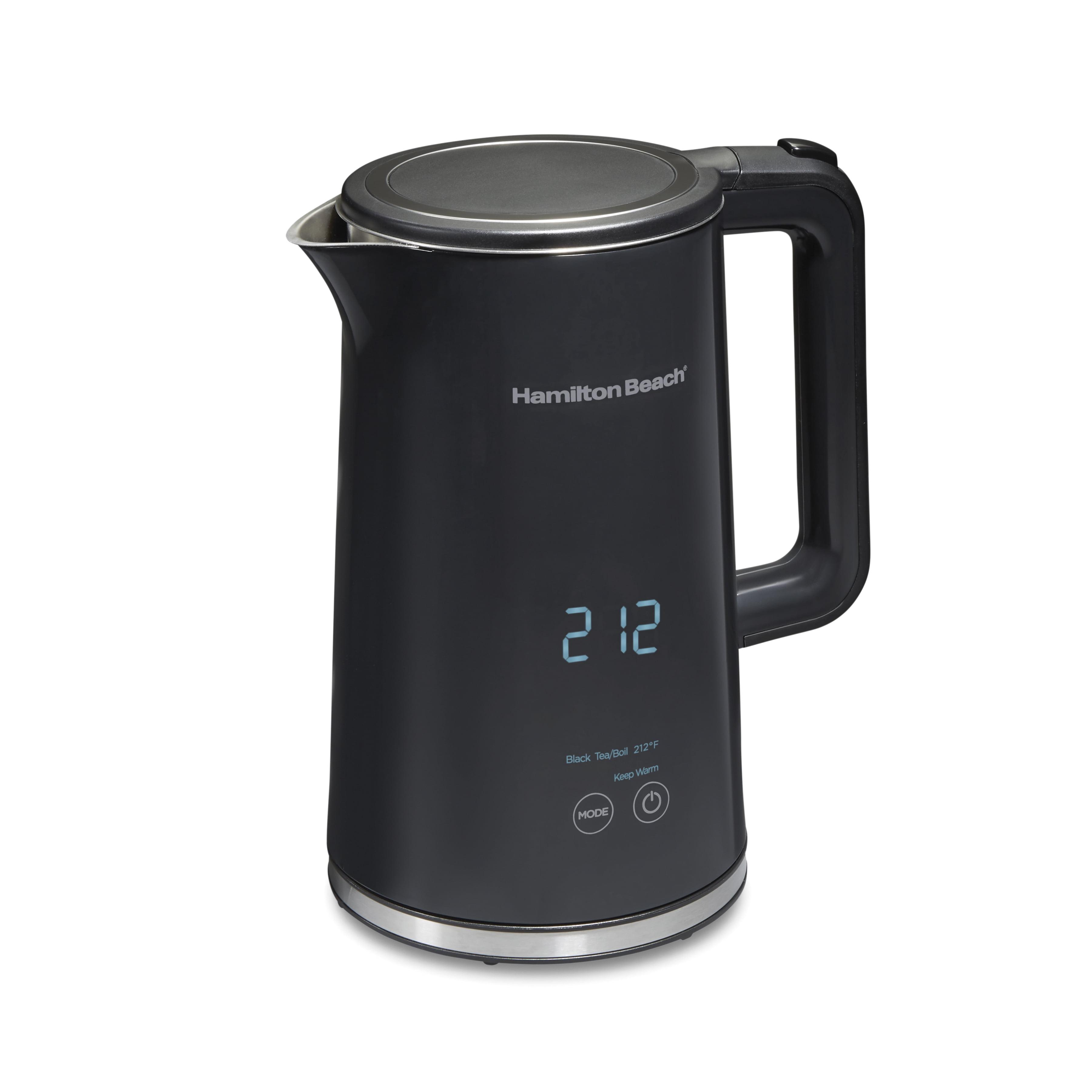 Hamilton Beach 1.7L Black Stainless Steel Digital Kettle