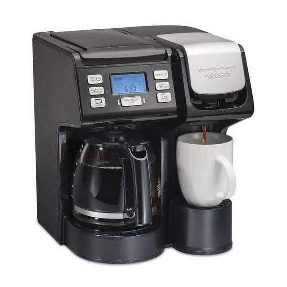 Hamilton Beach® FlexBrew® Trio 2-Way Coffee Maker, Single Serve & Full 12-Cup Pot, Compatible with K-Cup Pods or Grounds