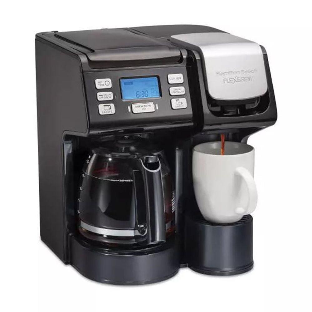 Hamilton Beach® FlexBrew® Trio 2-Way Coffee Maker, Single Serve & Full 12-Cup Pot, Compatible with K-Cup Pods or Grounds