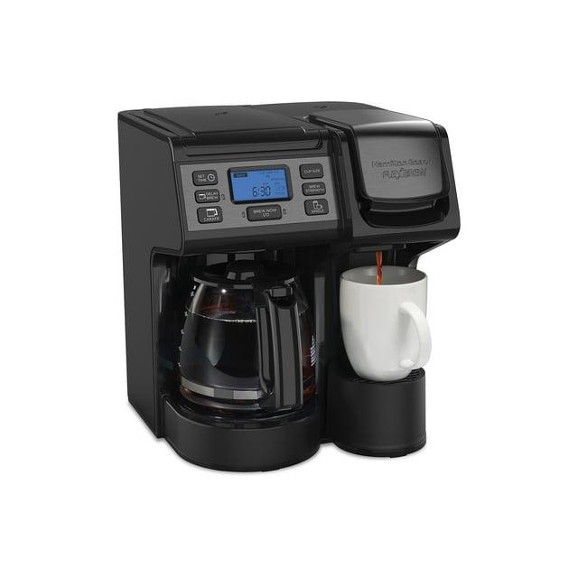 Hamilton Beach® FlexBrew® Trio 2-Way Coffee Maker, Single Serve & Full 12-Cup Pot, Compatible with K-Cup Pods or Grounds